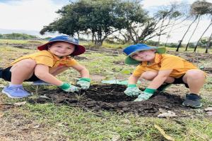 Kids at the National Tree Planting Day