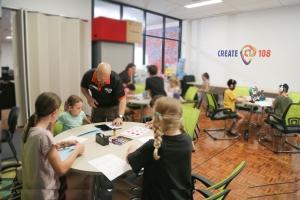 School holiday activities in the create 108 space