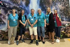 Volunteers attending the 2023 nq regional visitor information centre volunteers conference in hinchinbrook